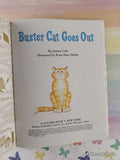 Vintage 1989 Buster Cat Goes Out Little Golden Book Hardcover