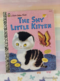 Vintage 1995 The Shy Little Kitten Little Golden Book Hardcover
