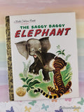The Saggy Baggy Elephant Little Golden Book Classic Hardcover, Like New