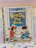 Vintage 1981 1st Printing Rainy Day Play Book Little Golden Book Hardcover