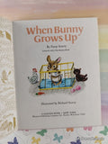Vintage 1993 When Bunny Grows Up Little Golden Book Hardcover