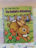 Vintage 1977 The Rabbit's Adventure Little Golden Book Hardcover