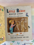 Vintage 1950 1st Printing Little Benny Wanted a Pony Little Golden Book Hardcover