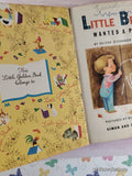 Vintage 1950 1st Printing Little Benny Wanted a Pony Little Golden Book Hardcover