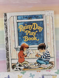 Vintage 1981 Rainy Day Play Book Little Golden Book Hardcover