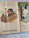 Vintage 1959 1st Printing Huckleberry Hound Builds a House Little Golden Book Hardcover