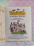 Vintage 1984 1st Printing The Biskitts in Double Trouble Little Golden Book Hardcover
