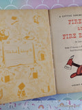 Vintage 1959 1st Printing Firemen & Fire Engines Stamps Little Golden Book Hardcover