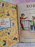 Vintage 1951 1st Printing Robert & His New Friends Little Golden Book Hardcover