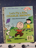 Vintage 1987 Snoopy & Friends: Let's Fly a Kite, Charlie Brown! Little Golden Book Hardcover