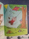 Vintage 1987 Snoopy & Friends: Let's Fly a Kite, Charlie Brown! Little Golden Book Hardcover