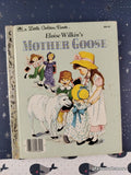 Vintage Eloise Wilkin's Mother Goose Little Golden Book Hardcover