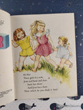 Vintage 1954 1st Printing Hi Ho! Three in a Row Little Golden Book Hardcover