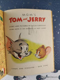Vintage 1951 1st Printing MGM's Tom & Jerry Little Golden Book Hardcover