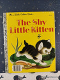 Vintage 1974 The Shy Little Kitten Little Golden Book Hardcover