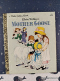 Vintage 1981 15th Printing Eloise Wilkin's Mother Goose Little Golden Book Hardcover