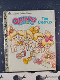 Vintage 1991 Quints: The Cleanup Little Golden Book Hardcover