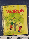 Vintage 1974 Words Little Golden Book Hardcover