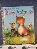 Vintage 1977 21st Printing Baby Animals Little Golden Book Hardcover