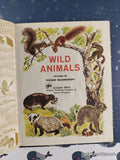 Vintage 1973 5th Printing Wild Animals Little Golden Book Hardcover