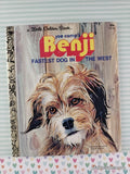 Vintage 1978 Joe Camp's Benji: Fastest Dog in the West Little Golden Book Hardcover