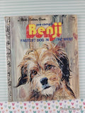 Vintage 1978 Joe Camp's Benji: Fastest Dog in the West Little Golden Book Hardcover