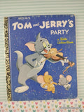 Vintage MGM's Tom & Jerry's Party Little Golden Book Hardcover