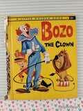 Vintage 1961 1st Printing Bozo the Clown Little Golden Book Hardcover
