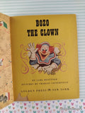 Vintage 1961 1st Printing Bozo the Clown Little Golden Book Hardcover