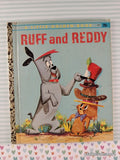 Vintage 1959 1st Printing Ruff and Reddy Little Golden Book Hardcover