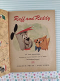 Vintage 1959 1st Printing Ruff and Reddy Little Golden Book Hardcover