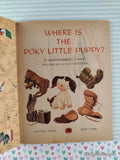Vintage 1962 1st Printing Where is the Poky Little Puppy? Little Golden Book Hardcover
