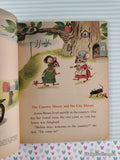 Vintage 1961 1st Printing The Country Mouse & the City Mouse Little Golden Book Hardcover