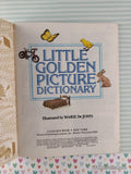 Vintage 1981 Little Golden Picture Dictionary Little Golden Book Hardcover
