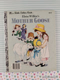 Vintage 1961 Eloise Wilkin's Mother Goose Little Golden Book Hardcover