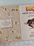 Vintage 1978 Joe Camp's Benji: Fastest Dog in the West Little Golden Book Hardcover