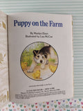 Vintage 1990 Puppy on the Farm Little Golden Book Hardcover