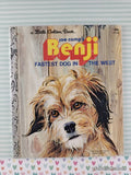 Vintage 1978 Joe Camp's Benji: Fastest Dog in the West Little Golden Book Hardcover