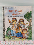 Vintage 1993 This is My Family by Mercer Mayer Little Golden Book Hardcover