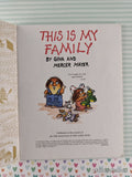 Vintage 1993 This is My Family by Mercer Mayer Little Golden Book Hardcover