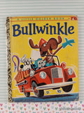 Vintage 1962 1st Printing Bullwinkle Little Golden Book Hardcover