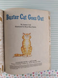 Vintage 1989 Buster Cat Goes Out Little Golden Book Hardcover