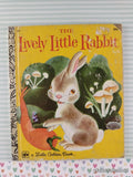 Vintage 1977 23rd Printing The Lively Little Rabbit Little Golden Book Hardcover