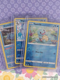 Pokemon TCG Squirtle Evolutions Pokemon GO (Stamped) Reverse Holo Cards Set/3 - NM