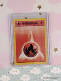 Vintage Energy (German) 1st Edition Fire 98/102 Base Set Pokemon Card - NM